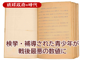 検挙・補導された青少年が戦後最悪の数値に